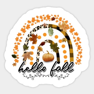 Hello fall Sticker